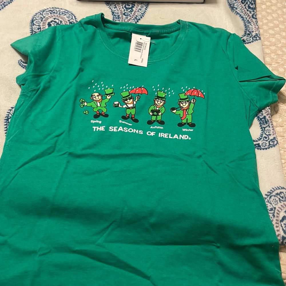 Leprechaun season shirt and fingernail file